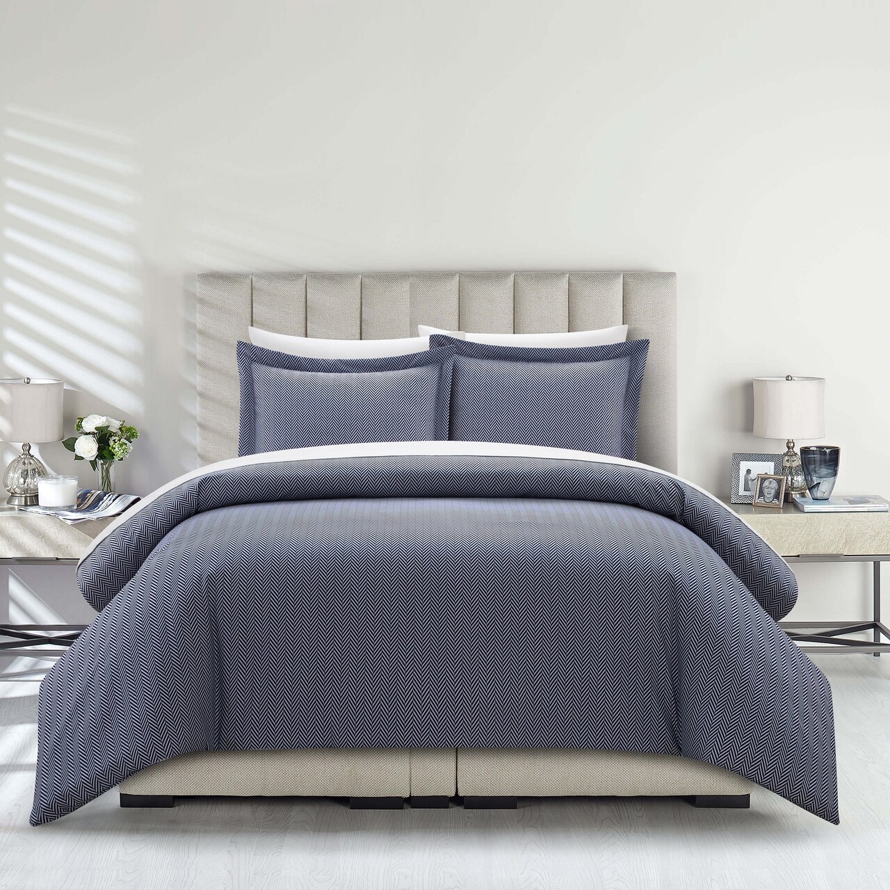 Chic Home Aurel 3 or 2 Piece Duvet Cover Set Herringbone Pattern